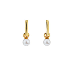AETIA PEARL HOOP EARRINGS - SMALL