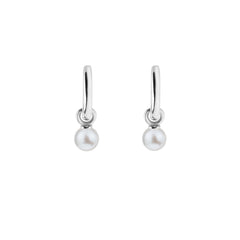 AETIA PEARL HOOP EARRINGS - SMALL