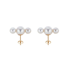 TRIA PEARL STUDS