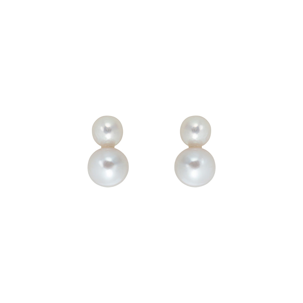 DUETA PEARL STUDS - FIXED - SMALL