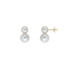 DUETA PEARL STUDS - FIXED - SMALL
