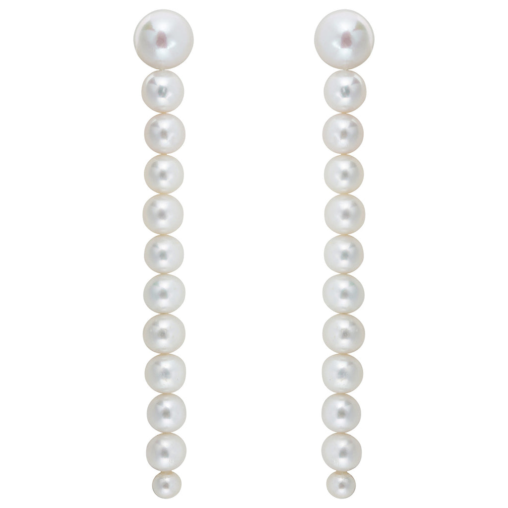 PLUVIA PEARL EARRINGS - LONG