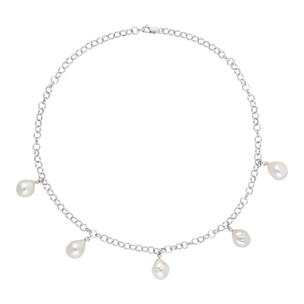AELIA BAROQUE PEARL CHAIN NECKLACE