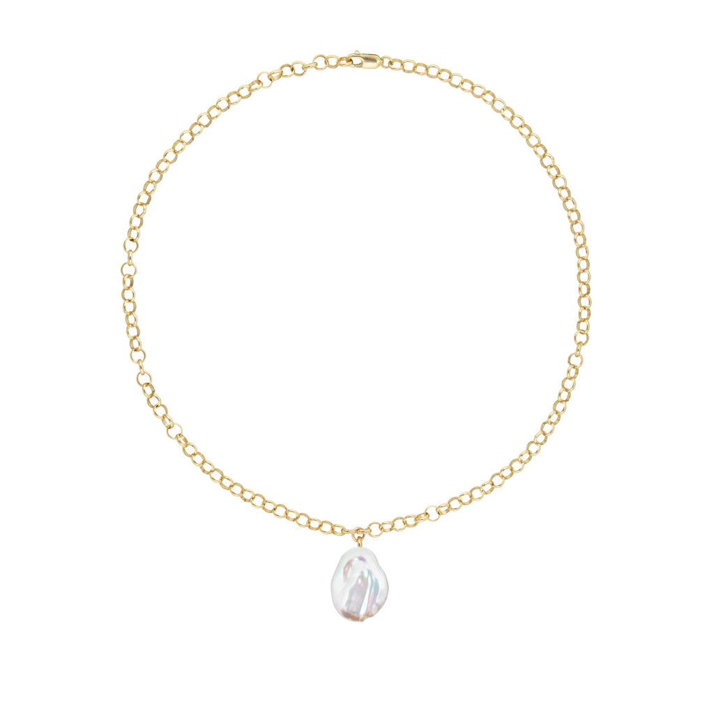 AELIA LARGE BAROQUE PEARL NECKLACE