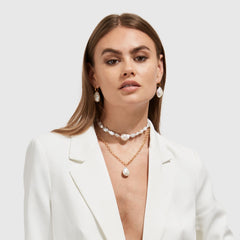 AELIA LARGE BAROQUE PEARL NECKLACE