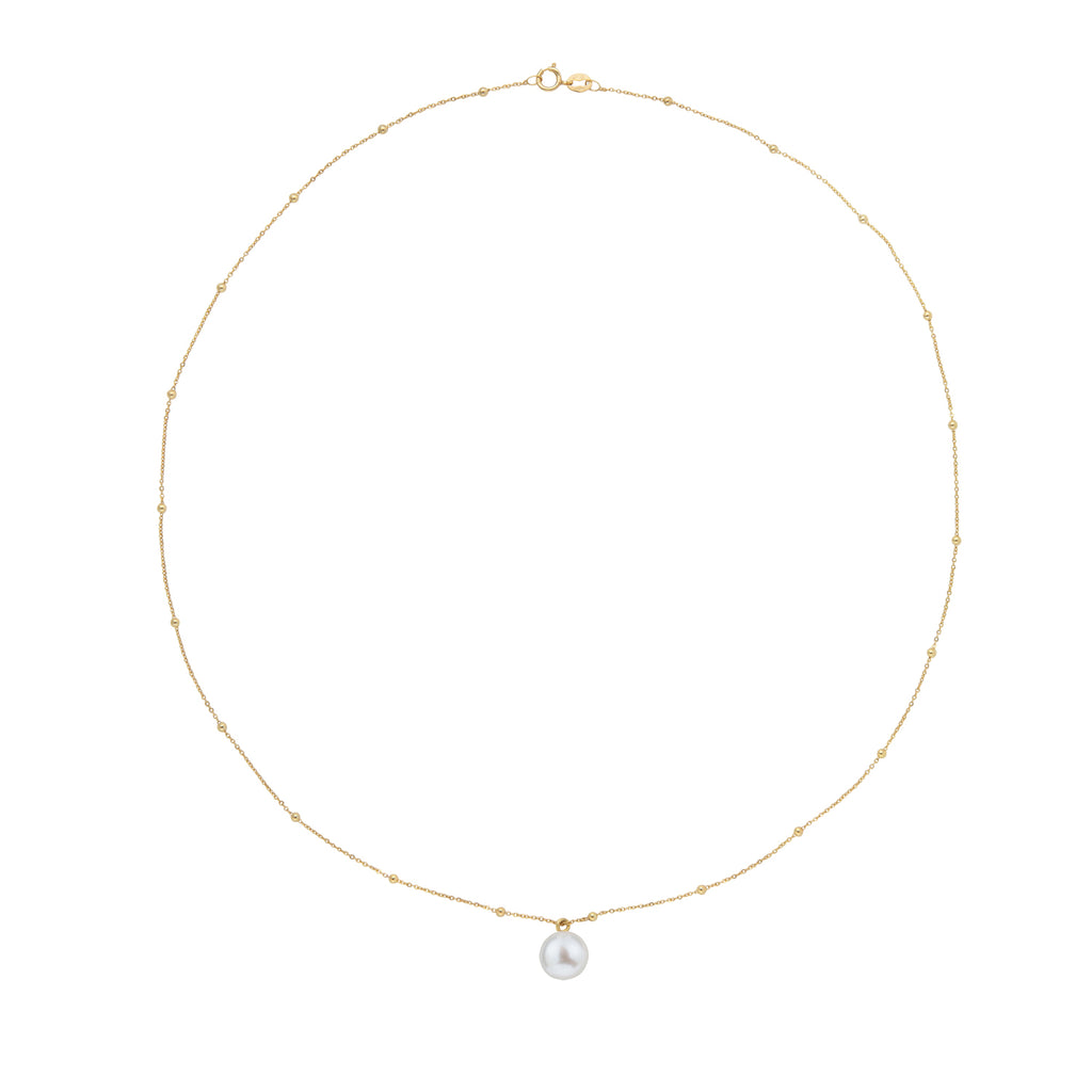 SPHERA FINE CHAIN PEARL NECKLACE