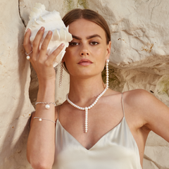 PLUVIA ROUND PEARL NECKLACE - LONG