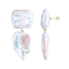 XXL SABRE THORA PEARL EARRINGS