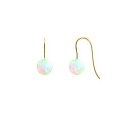 SEA OPAL HOOK EARRINGS | SMALL