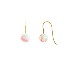 SUN OPAL HOOK EARRINGS | SMALL