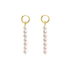 LINEA PEARL HOOP EARRINGS
