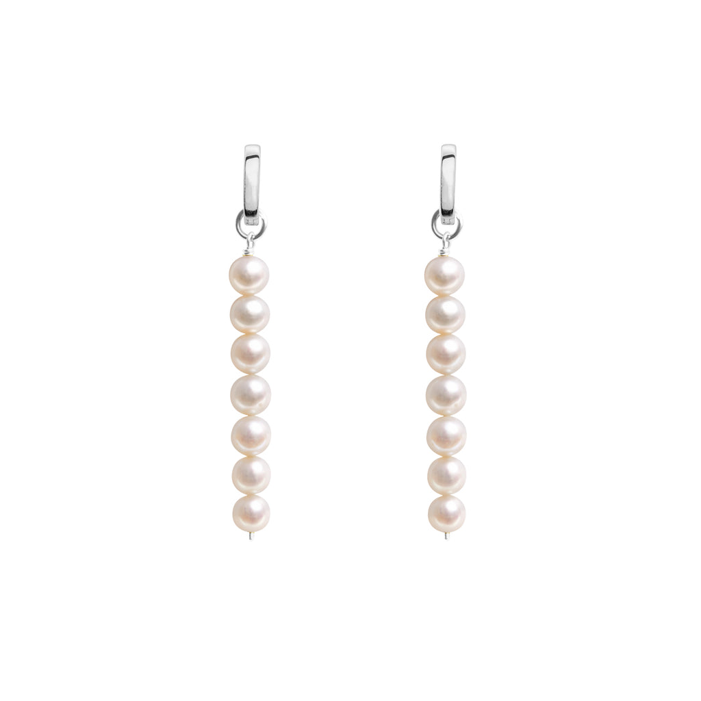 LINEA PEARL HOOP EARRINGS