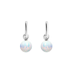 AETIA ICE OPAL HOOP EARRINGS