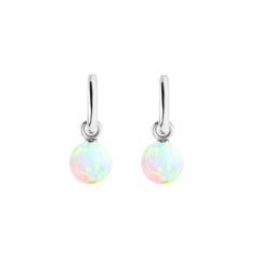 AETIA SEA OPAL HOOP EARRINGS