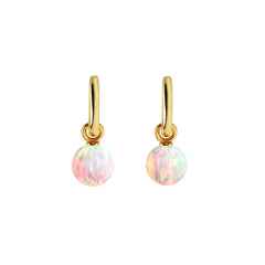 AETIA SUN OPAL HOOP EARRINGS