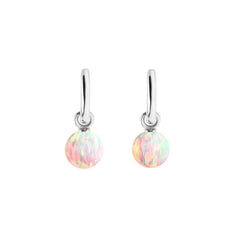 AETIA SUN OPAL HOOP EARRINGS