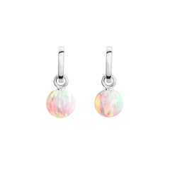 SUN OPAL HOOP EARRINGS