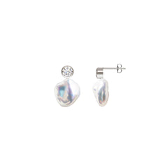 SOLIA KESHI PEARL EARRINGS