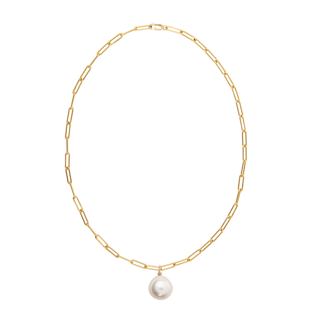 AETIA XXL ROUND PEARL CHAIN NECKLACE
