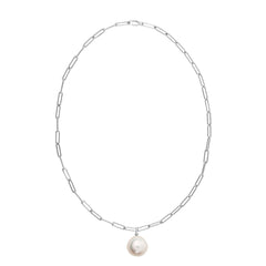 AETIA XXL ROUND PEARL CHAIN NECKLACE