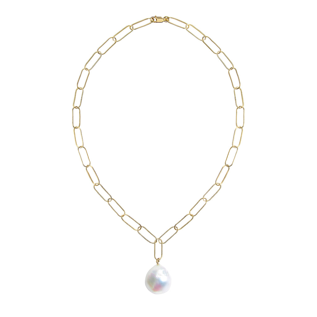 AURELIA BAROQUE PEARL CHAIN NECKLACE
