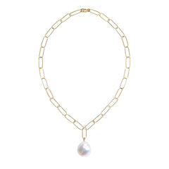 AURELIA BAROQUE PEARL CHAIN NECKLACE