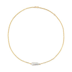 CORALIA LONG BAROQUE PEARL NECKLACE