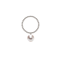 ORB WHITE PEARL RING