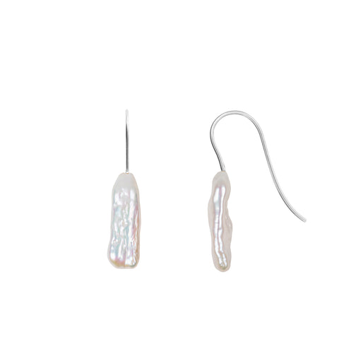 CORALI LONG BAROQUE PEARL HOOK EARRINGS