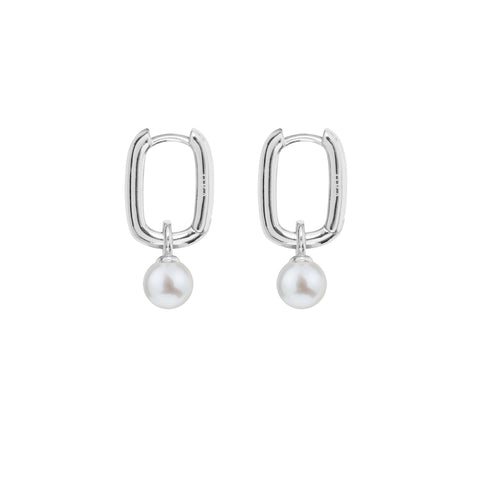 AETIA PEARL HOOP EARRINGS - SMALL