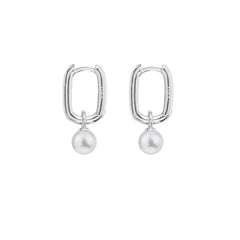 AETIA PEARL HOOP EARRINGS - SMALL