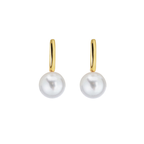 AETIS PEARL HOOP EARRINGS - FIXED - LARGE