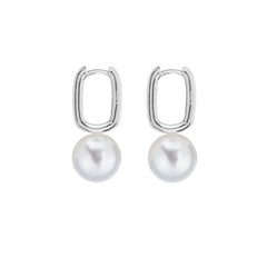 AETIS PEARL HOOP EARRINGS - FIXED - LARGE