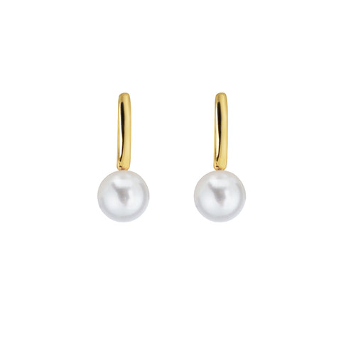 AETIS PEARL HOOP EARRINGS - FIXED - MEDIUM