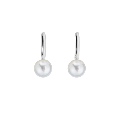AETIS PEARL HOOP EARRINGS - FIXED - MEDIUM