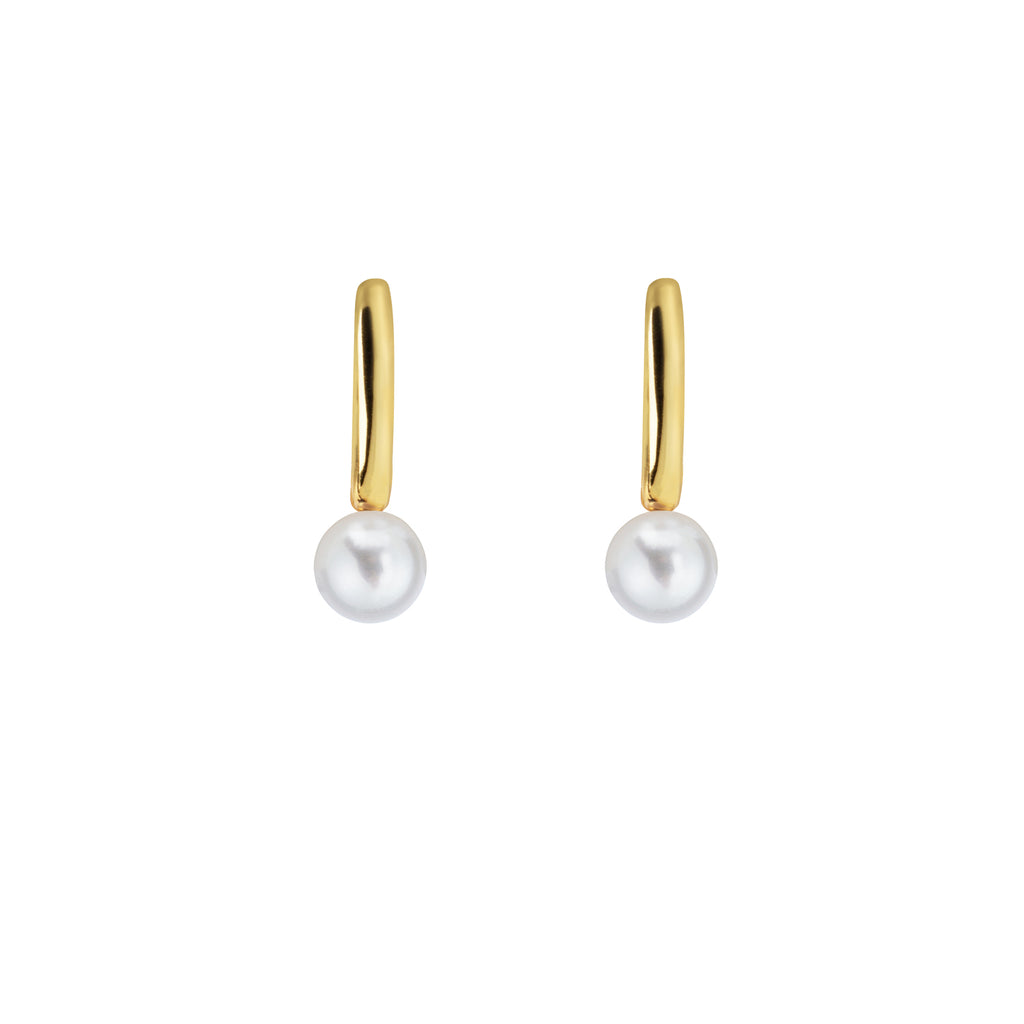 AETIS PEARL HOOP EARRINGS - FIXED - SMALL