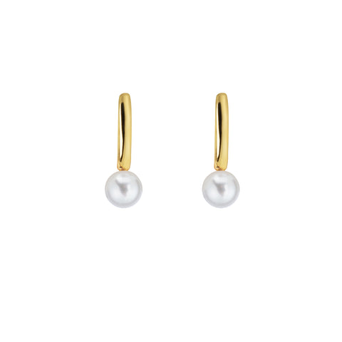 AETIS PEARL HOOP EARRINGS - FIXED - SMALL