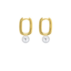 AETIS PEARL HOOP EARRINGS - FIXED - SMALL
