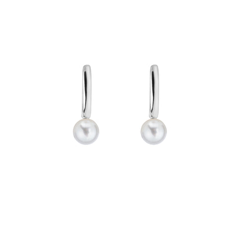 AETIS PEARL HOOP EARRINGS - FIXED - SMALL