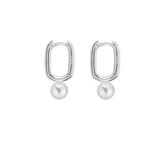 AETIS PEARL HOOP EARRINGS - FIXED - SMALL