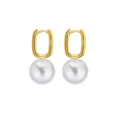 AETIS PEARL HOOP EARRINGS - FIXED - X LARGE