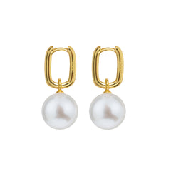 AETIA PEARL HOOP EARRINGS - X LARGE