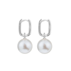 AETIA PEARL HOOP EARRINGS - X LARGE