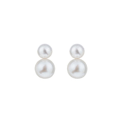 DUETA PEARL STUDS - FIXED - LARGE