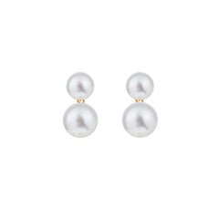 DUET PEARL STUDS - DANGLE - LARGE
