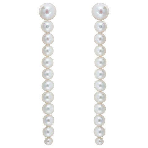 PLUVIA PEARL EARRINGS - LONG