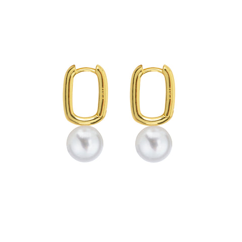 AETIS PEARL HOOP EARRINGS