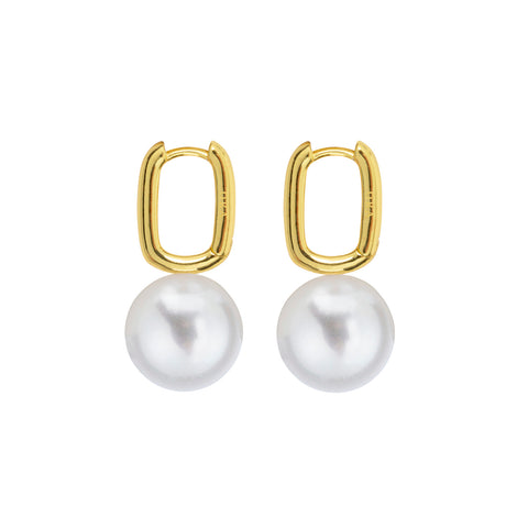 AETIS PEARL HOOP EARRINGS - X LARGE