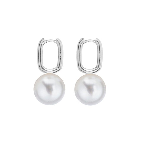 AETIS PEARL HOOP EARRINGS - X LARGE