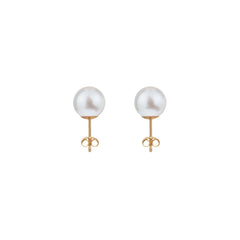 CLASSIC PEARL STUDS - MEDIUM